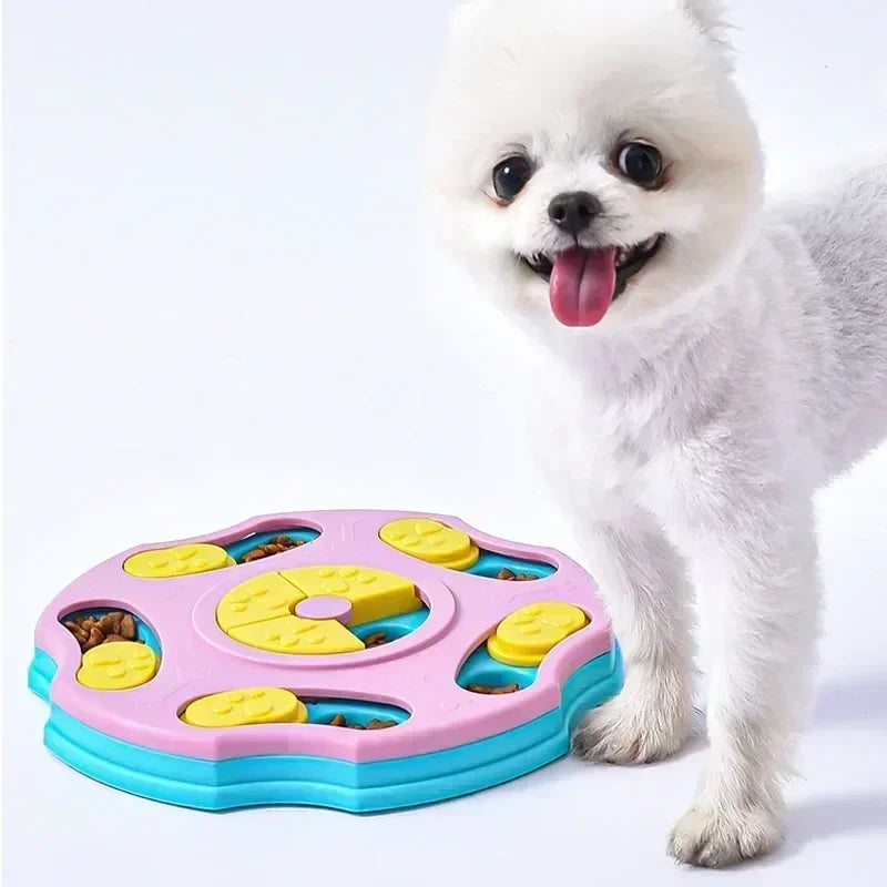 Dog Puzzle Slow Feeder Toy – Interactive IQ Food Dispenser
