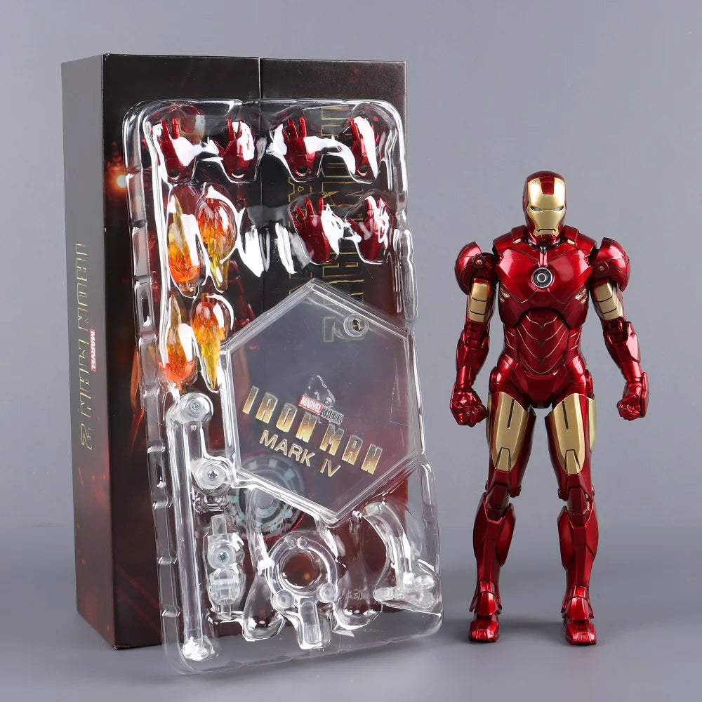ZD Toys Iron Man Series Joint Movable MK1 MK2 MK3 MK4 MK5 MK6 MK7 MK42 MK43 MK50 Movie Action Figure 7 Inches Mark Dolls
