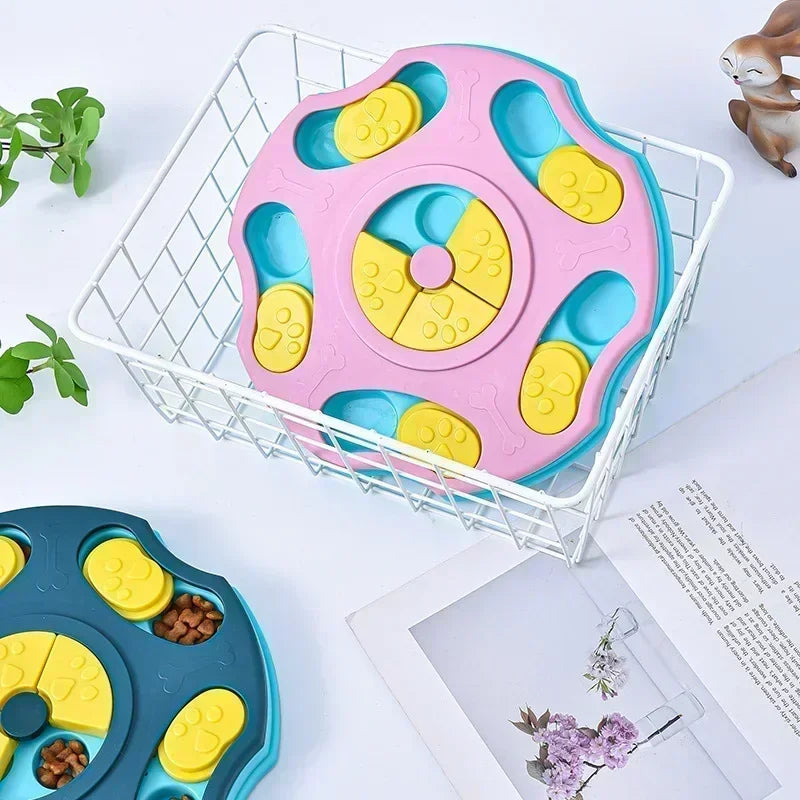 Dog Puzzle Slow Feeder Toy – Interactive IQ Food Dispenser
