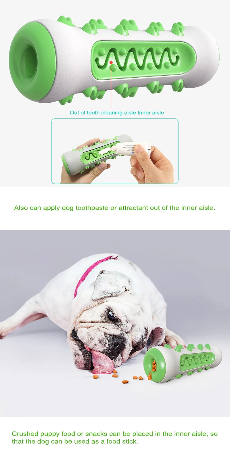 Rubber Dog Molar Toothbrush Toys Chew Cleaning Teeth Safe Puppy Dental Care Soft Pet Cleaning Toy Supplies Pet accessories - WTN Essentials