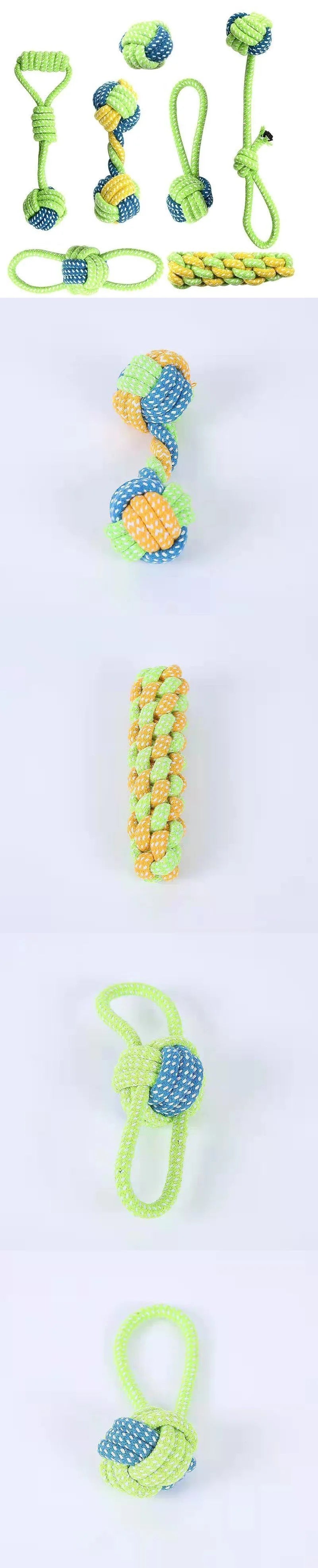 Pet Dog Toys for Large Small Dogs Toy Interactive Cotton Rope Mini Dog Toys Ball for Dogs Accessories Toothbrush Chew Puppy Toy - WTN Essentials