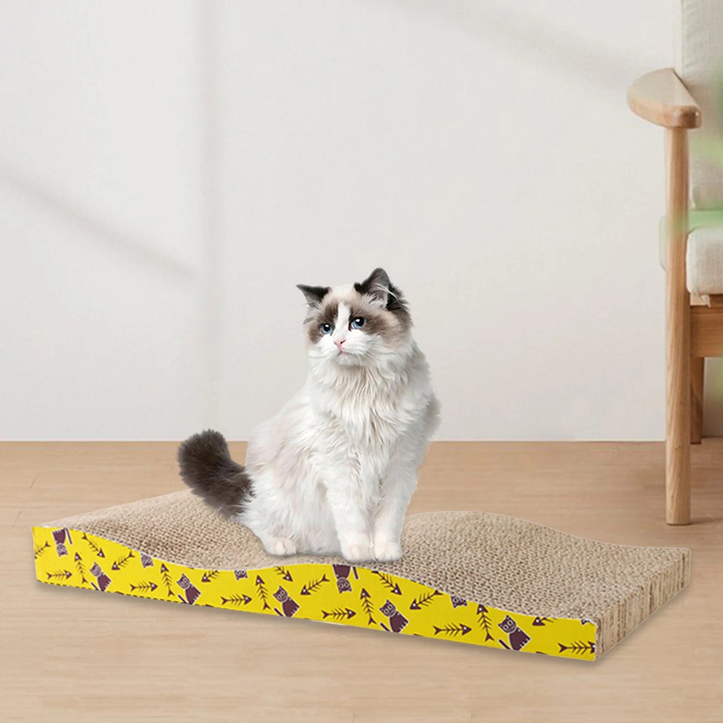 Cat Scratching Board Bed Cat Scratchers Cardboard Cat Scratch Pad Nest for Sleeping Playing Grinding Small Medium Large Cats - WTN Essentials