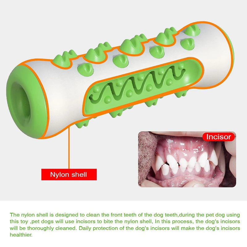Rubber Dog Molar Toothbrush Toys Chew Cleaning Teeth Safe Puppy Dental Care Soft Pet Cleaning Toy Supplies Pet accessories - WTN Essentials