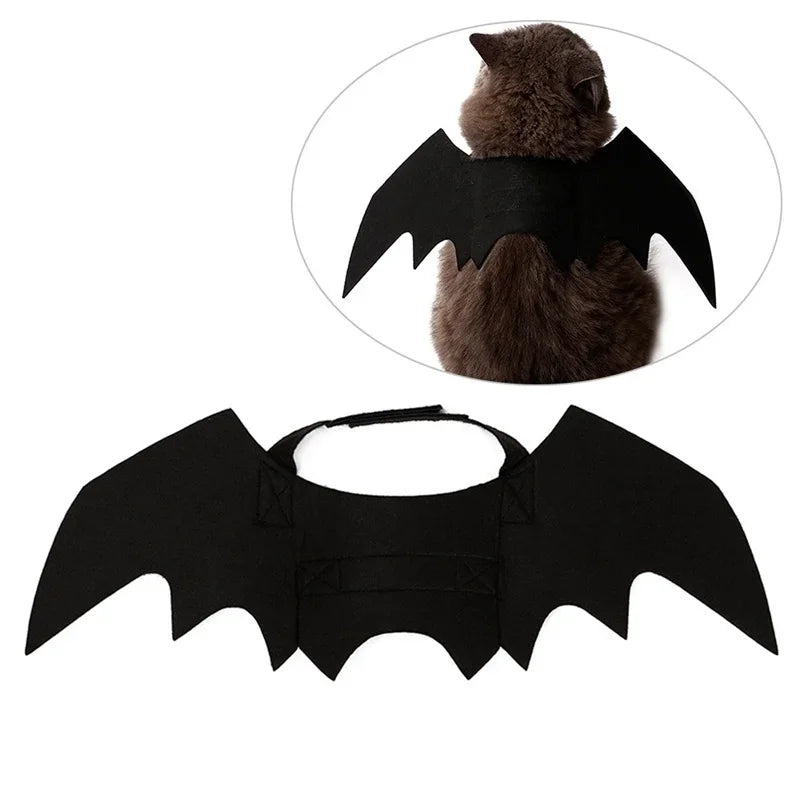 1Pcs Halloween Pet Bat Wings Costume – Cat & Dog Harness