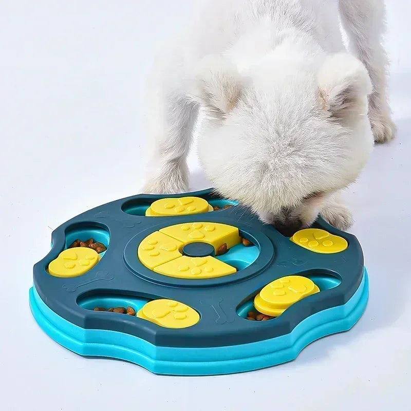 Dog Puzzle Slow Feeder Toy – Interactive IQ Food Dispenser