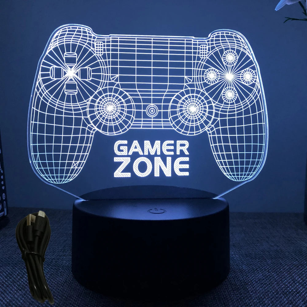 Personalized 3D lamp for gamers
