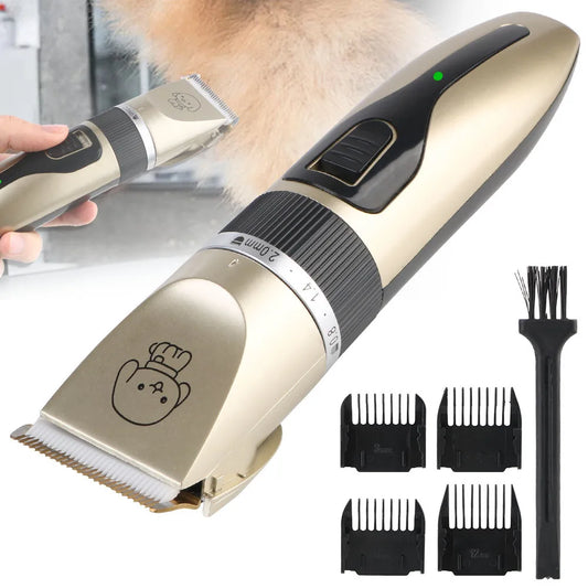Pet Hair Clipper Grooming Trimmer Set – Professional Cordless Clippers