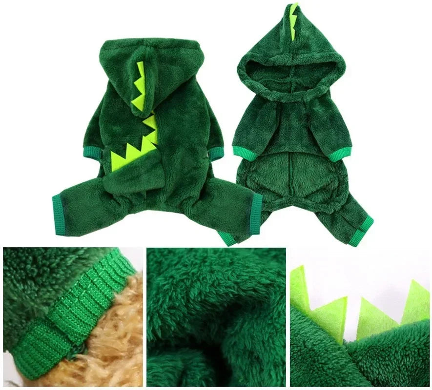 Pet Halloween Clothes – Dinosaur Cosplay Outfit