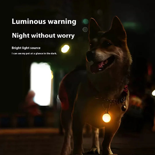 Christmas LED Luminous Dog & Cat Collar – Glowing Pendant Safety Necklace
