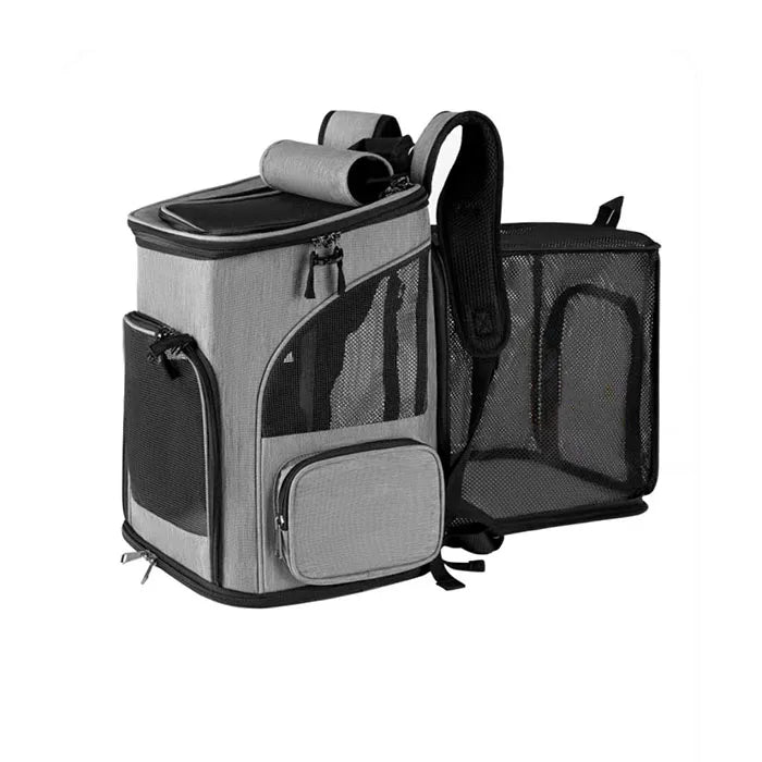 Breathable Expandable Pet Carrier Backpack – Travel Bag for Cats & Dogs