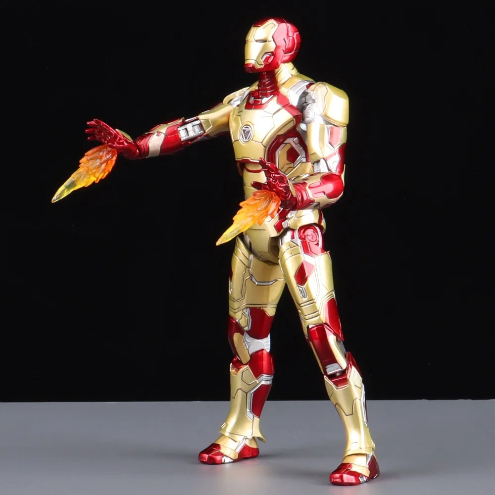 ZD Toys Iron Man Series Joint Movable MK1 MK2 MK3 MK4 MK5 MK6 MK7 MK42 MK43 MK50 Movie Action Figure 7 Inches Mark Dolls