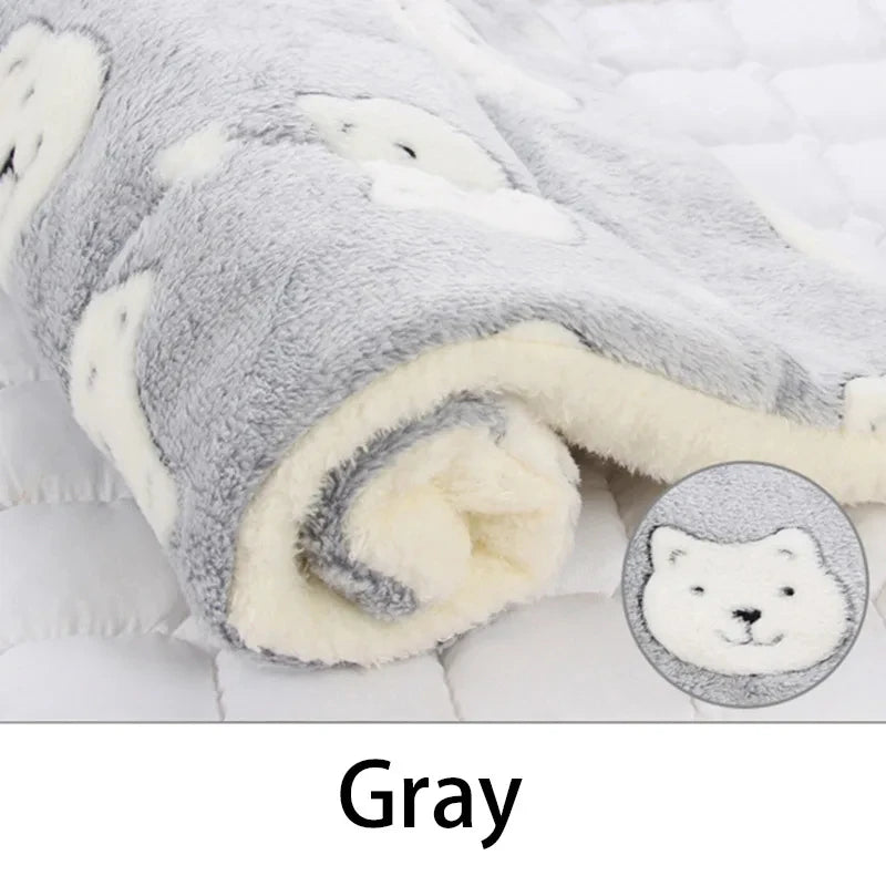 Flannel Pet Sleeping Mat & Dog Bed