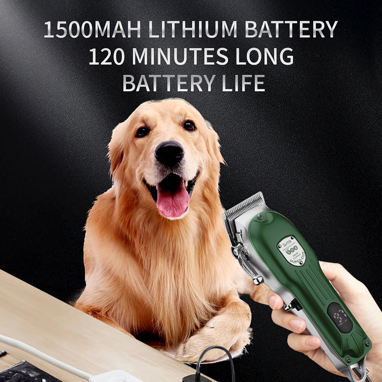 Professional All-Metal Dog Hair Clipper