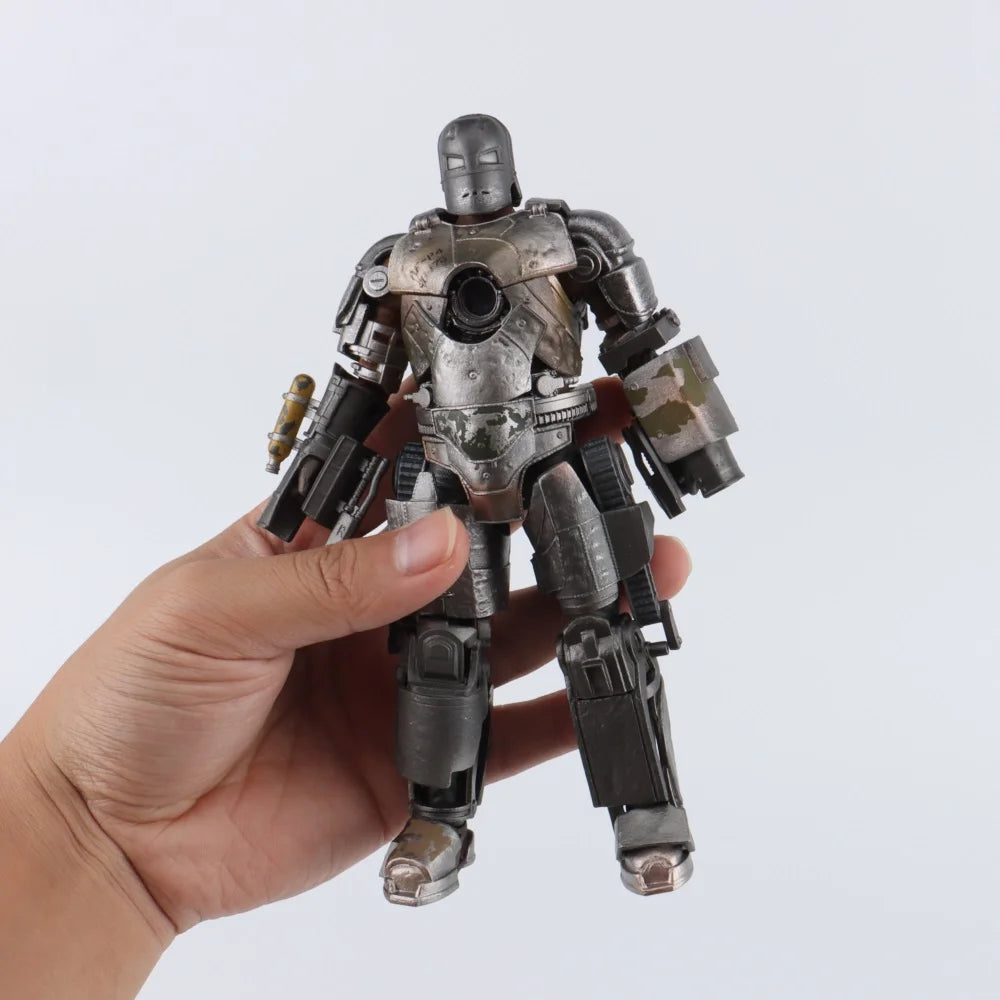 ZD Toys Iron Man Series Joint Movable MK1 MK2 MK3 MK4 MK5 MK6 MK7 MK42 MK43 MK50 Movie Action Figure 7 Inches Mark Dolls