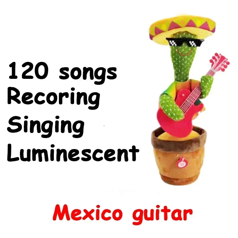 A Cactus Toy That Can Speak, Sing and Dance, Interactive Learning and Music for Children, Supporting Charging and Battery Models
