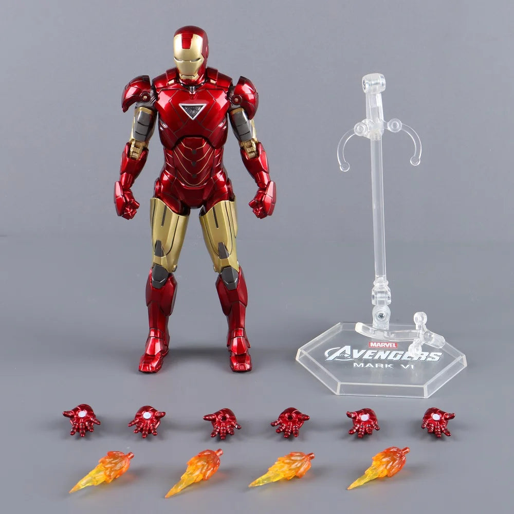 ZD Toys Iron Man Series Joint Movable MK1 MK2 MK3 MK4 MK5 MK6 MK7 MK42 MK43 MK50 Movie Action Figure 7 Inches Mark Dolls