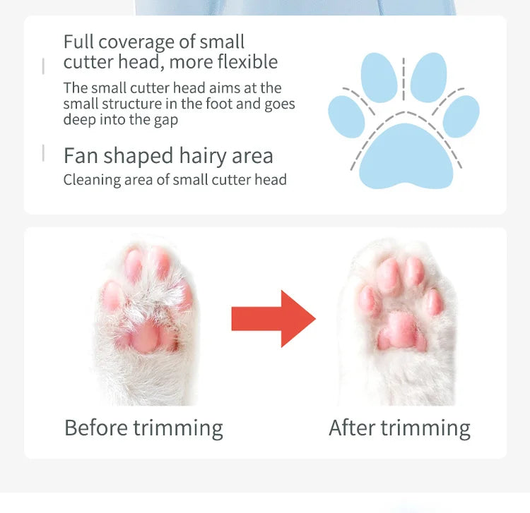 Pet Electric Pushing Scissors Cat Foot Shaver Special Dog Hair Shaver Fader Electric Mute Cat Claw Pedicure Artifact - WTN Essentials