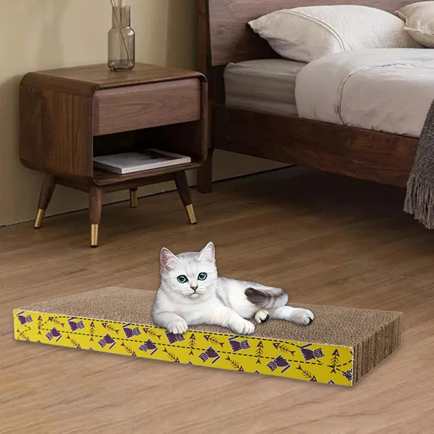 Cat Scratching Board Bed Cat Scratchers Cardboard Cat Scratch Pad Nest for Sleeping Playing Grinding Small Medium Large Cats - WTN Essentials
