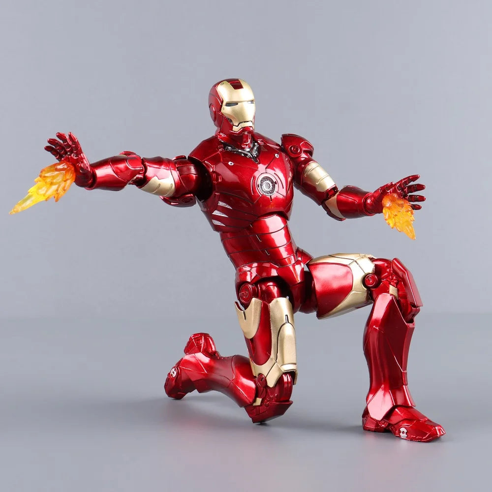 ZD Toys Iron Man Series Joint Movable MK1 MK2 MK3 MK4 MK5 MK6 MK7 MK42 MK43 MK50 Movie Action Figure 7 Inches Mark Dolls