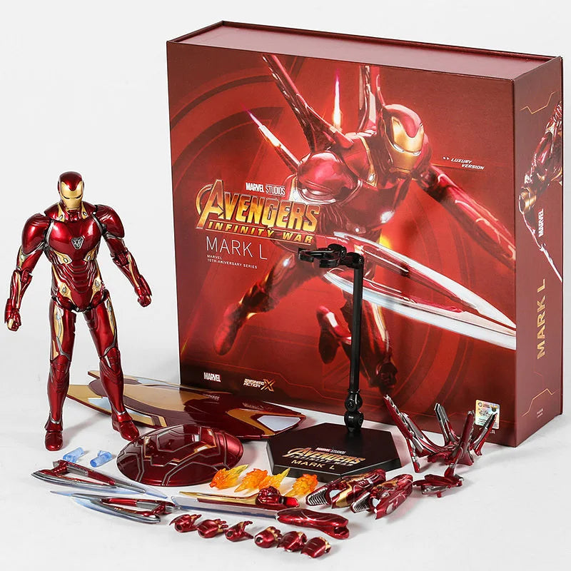 ZD Toys Iron Man Series Joint Movable MK1 MK2 MK3 MK4 MK5 MK6 MK7 MK42 MK43 MK50 Movie Action Figure 7 Inches Mark Dolls
