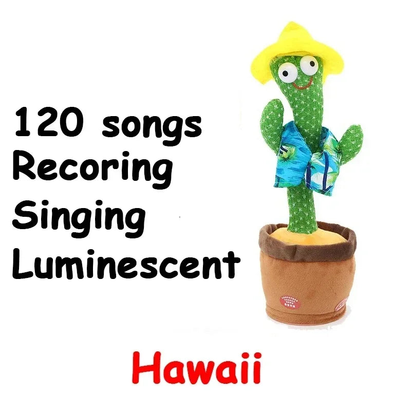 A Cactus Toy That Can Speak, Sing and Dance, Interactive Learning and Music for Children, Supporting Charging and Battery Models
