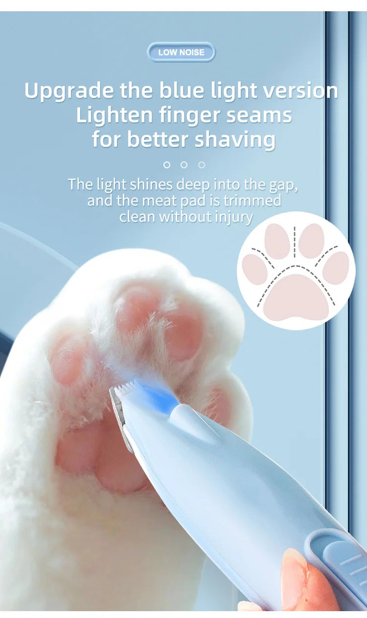 Pet Electric Pushing Scissors Cat Foot Shaver Special Dog Hair Shaver Fader Electric Mute Cat Claw Pedicure Artifact - WTN Essentials