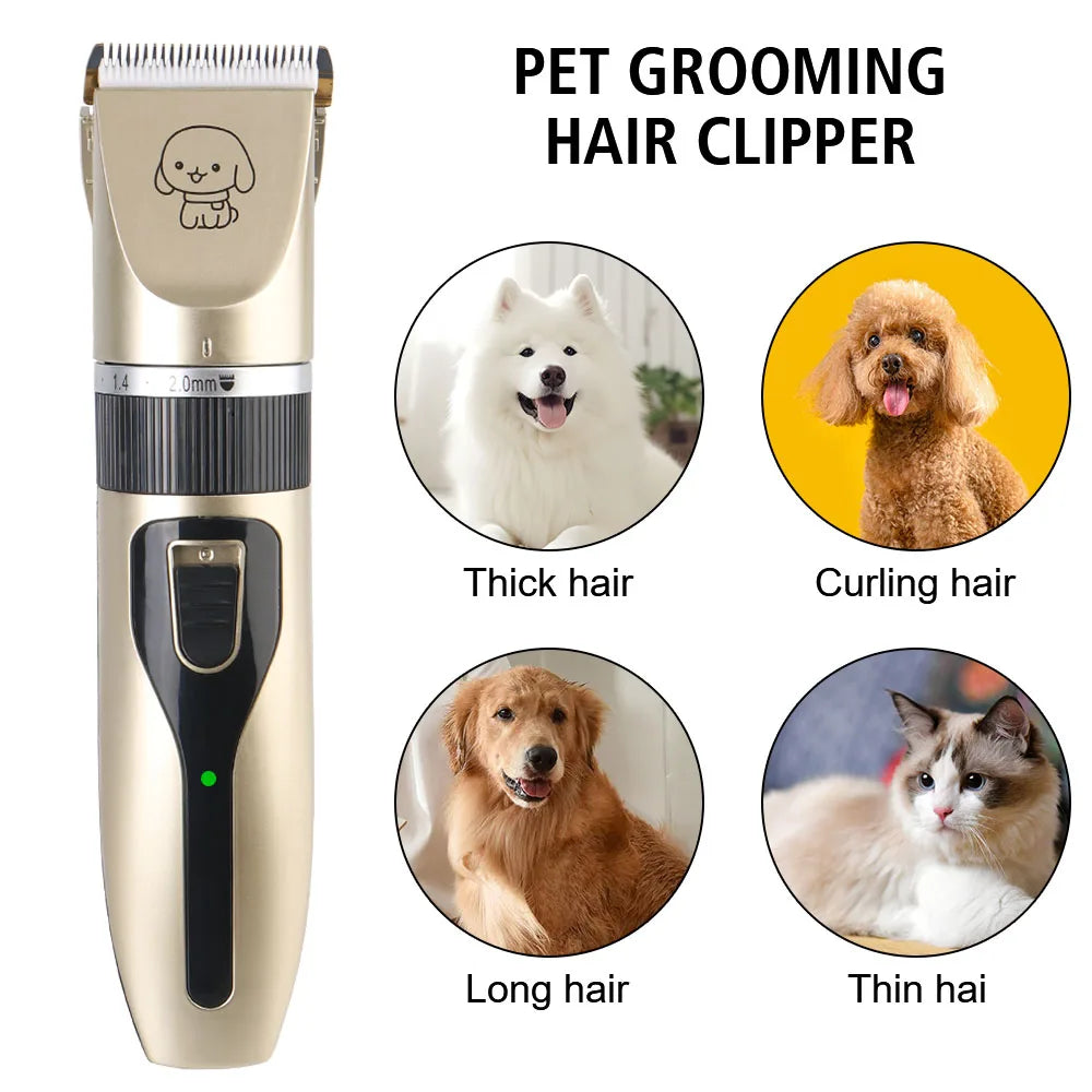 Pet Hair Clipper Grooming Trimmer Set