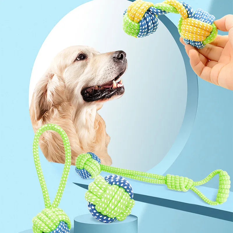 Pet Dog Toys for Large Small Dogs Toy Interactive Cotton Rope Mini Dog Toys Ball for Dogs Accessories Toothbrush Chew Puppy Toy - WTN Essentials