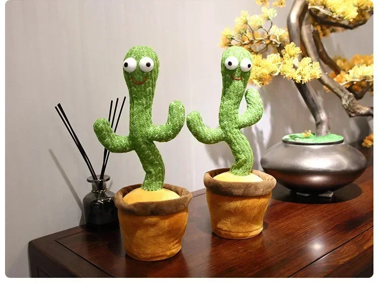 A Cactus Toy That Can Speak, Sing and Dance, Interactive Learning and Music for Children, Supporting Charging and Battery Models