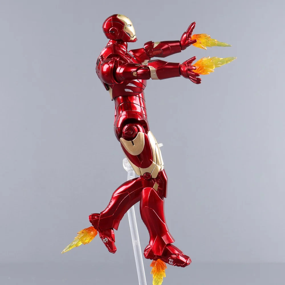 ZD Toys Iron Man Series Joint Movable MK1 MK2 MK3 MK4 MK5 MK6 MK7 MK42 MK43 MK50 Movie Action Figure 7 Inches Mark Dolls