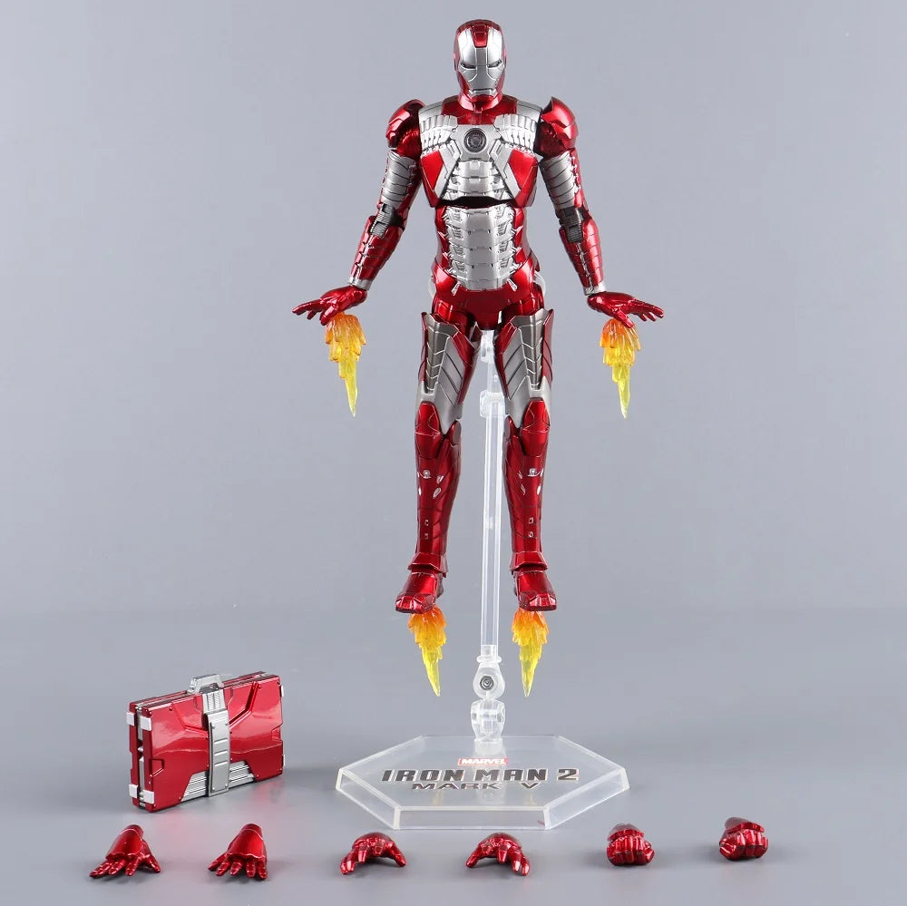 ZD Toys Iron Man Series Joint Movable MK1 MK2 MK3 MK4 MK5 MK6 MK7 MK42 MK43 MK50 Movie Action Figure 7 Inches Mark Dolls