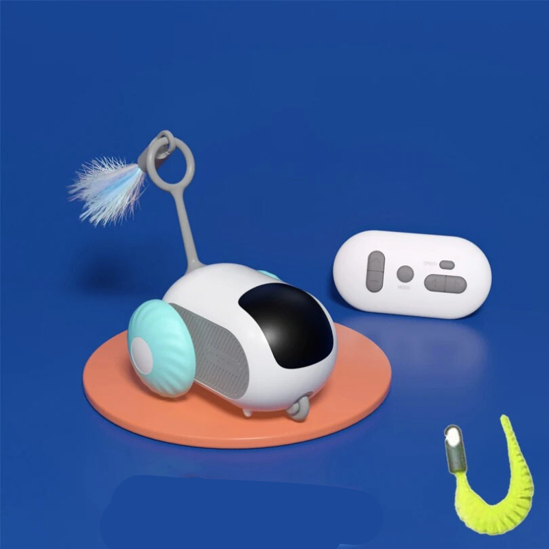 Smart Interactive Pet Car Toy – Remote Moving Toy for Cats & Dogs