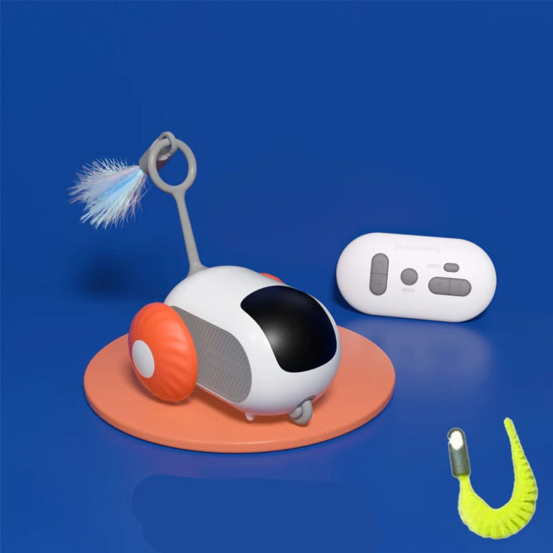 Smart Interactive Pet Car Toy – Remote Moving Toy for Cats & Dogs