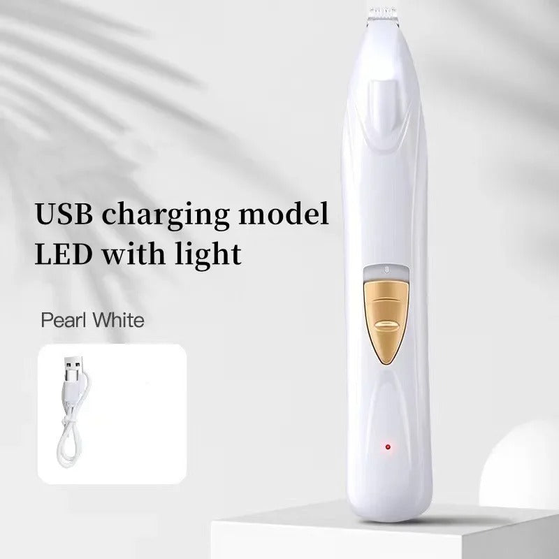Portable LED Dog Paw Trimmer – Rechargeable Cordless Nail Grinder
