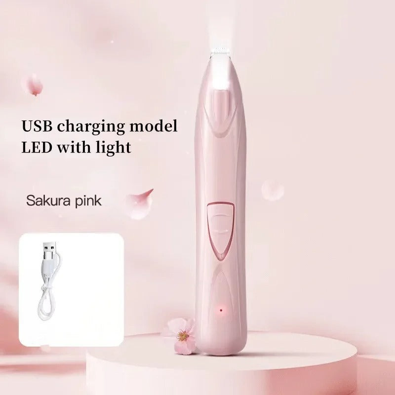 Portable LED Dog Paw Trimmer – Rechargeable Cordless Nail Grinder