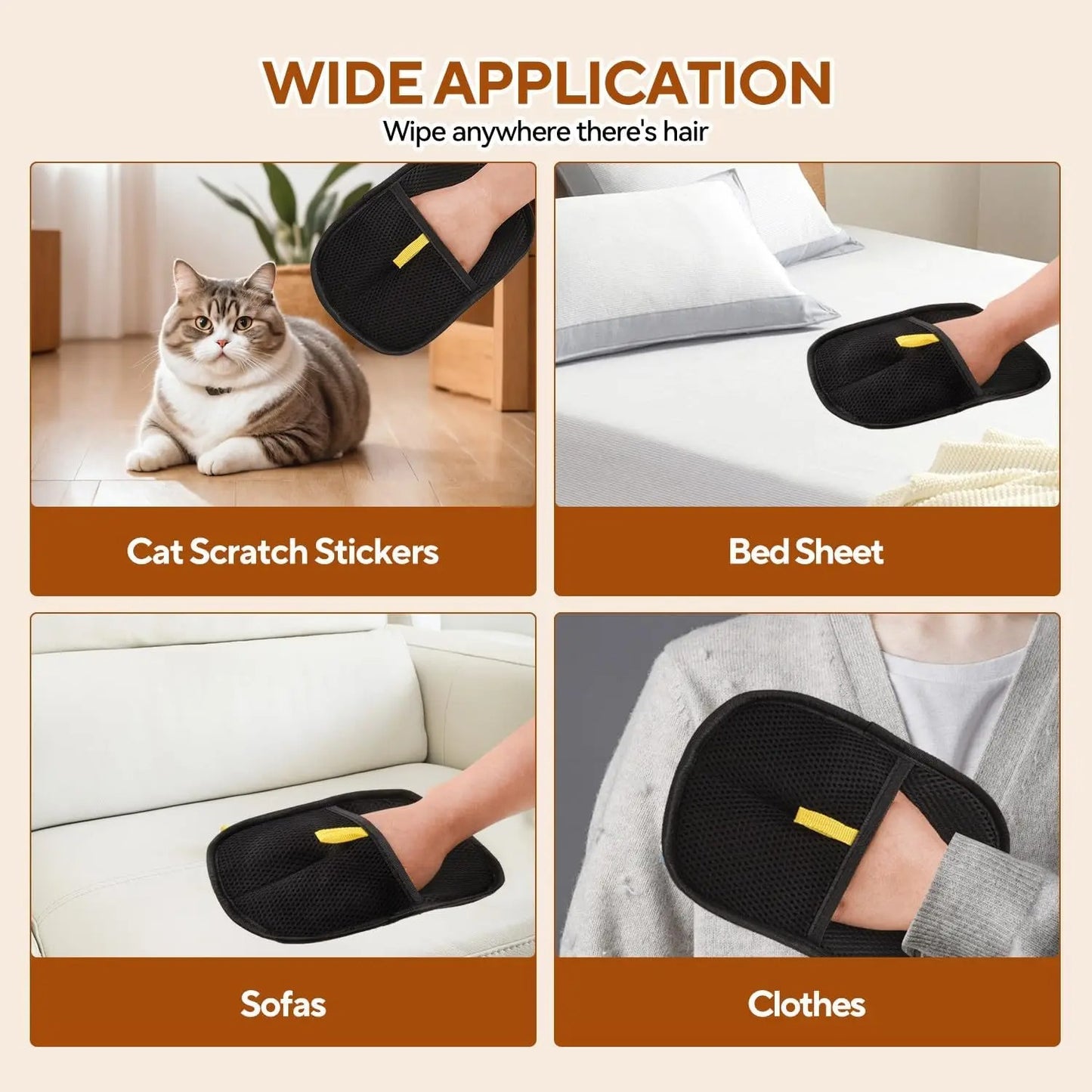 Pet Cleaning Glove – Reusable Pet Hair Removal Gromming Tool