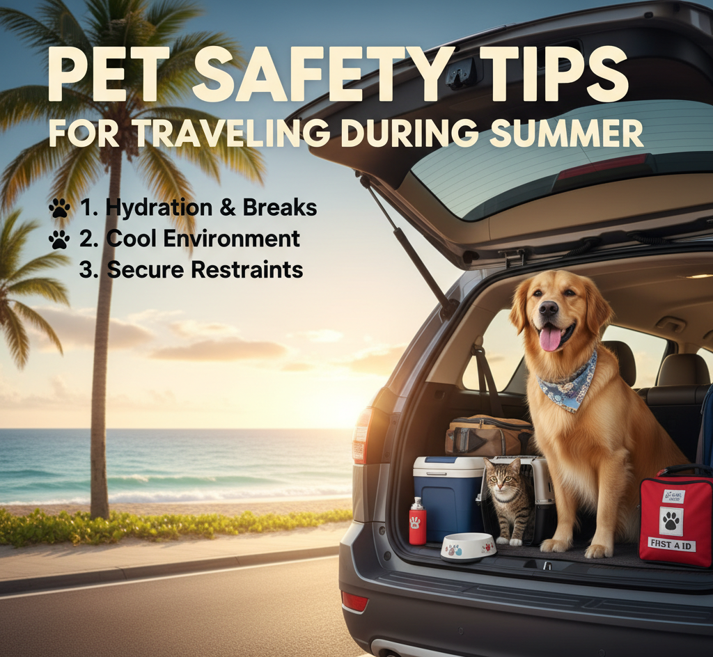 Pet Safety Tips for Traveling During Summer