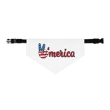 Patriotic Dog Bandana, Dog Accessory, Pet Gift, Holiday Pet Apparel, USA Dog Scarf, Fourth of July Bandana