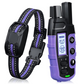 Dog training collar with remote control on a white background