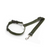 Green dog collar and leash set on a white background