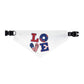 Patriotic Pet Bandana Collar - Celebrate Love, Perfect for July 4th, Dog Lovers, Pet Fashion, Cute Dog Accessories