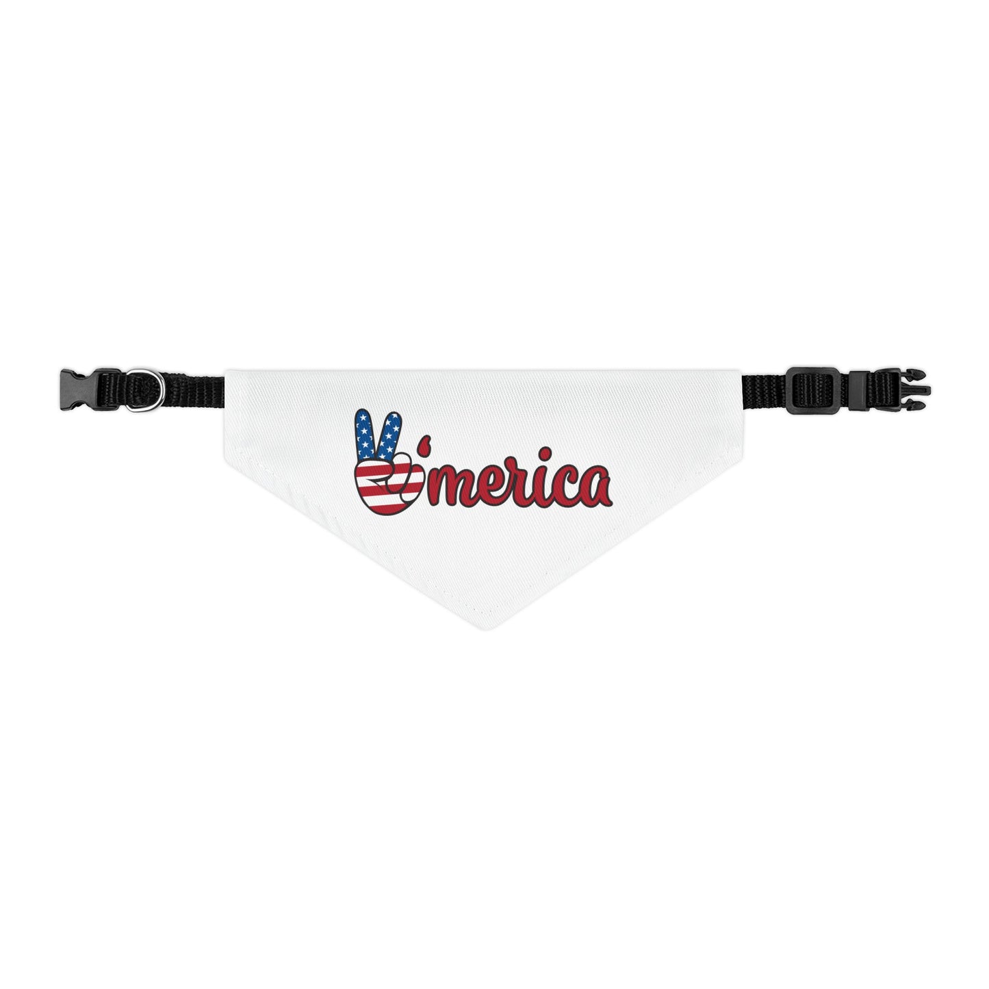 Patriotic Dog Bandana, Dog Accessory, Pet Gift, Holiday Pet Apparel, USA Dog Scarf, Fourth of July Bandana