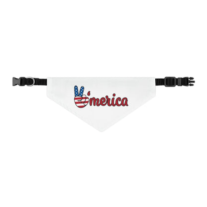 Patriotic Dog Bandana, Dog Accessory, Pet Gift, Holiday Pet Apparel, USA Dog Scarf, Fourth of July Bandana