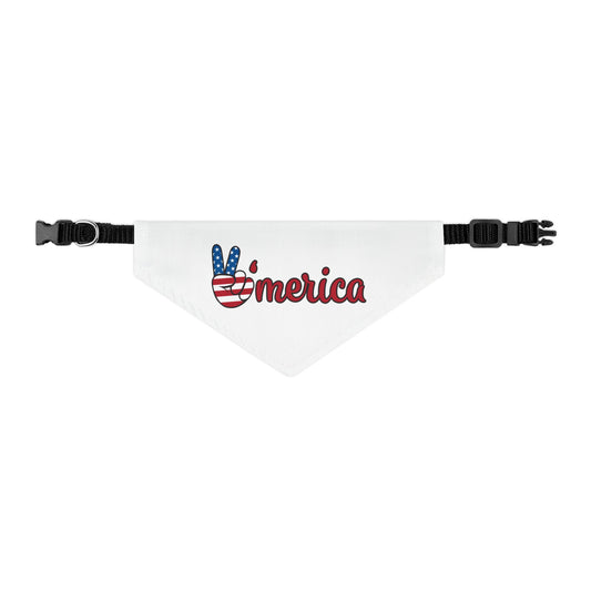 Patriotic Dog Bandana, Dog Accessory, Pet Gift, Holiday Pet Apparel, USA Dog Scarf, Fourth of July Bandana