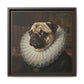 Custom Whimsical Pug Portrait Canvas, Cute Dog Art Print, Pet Lover Gift, Home Decor, Fun Wall Art, Quirky Dog Painting