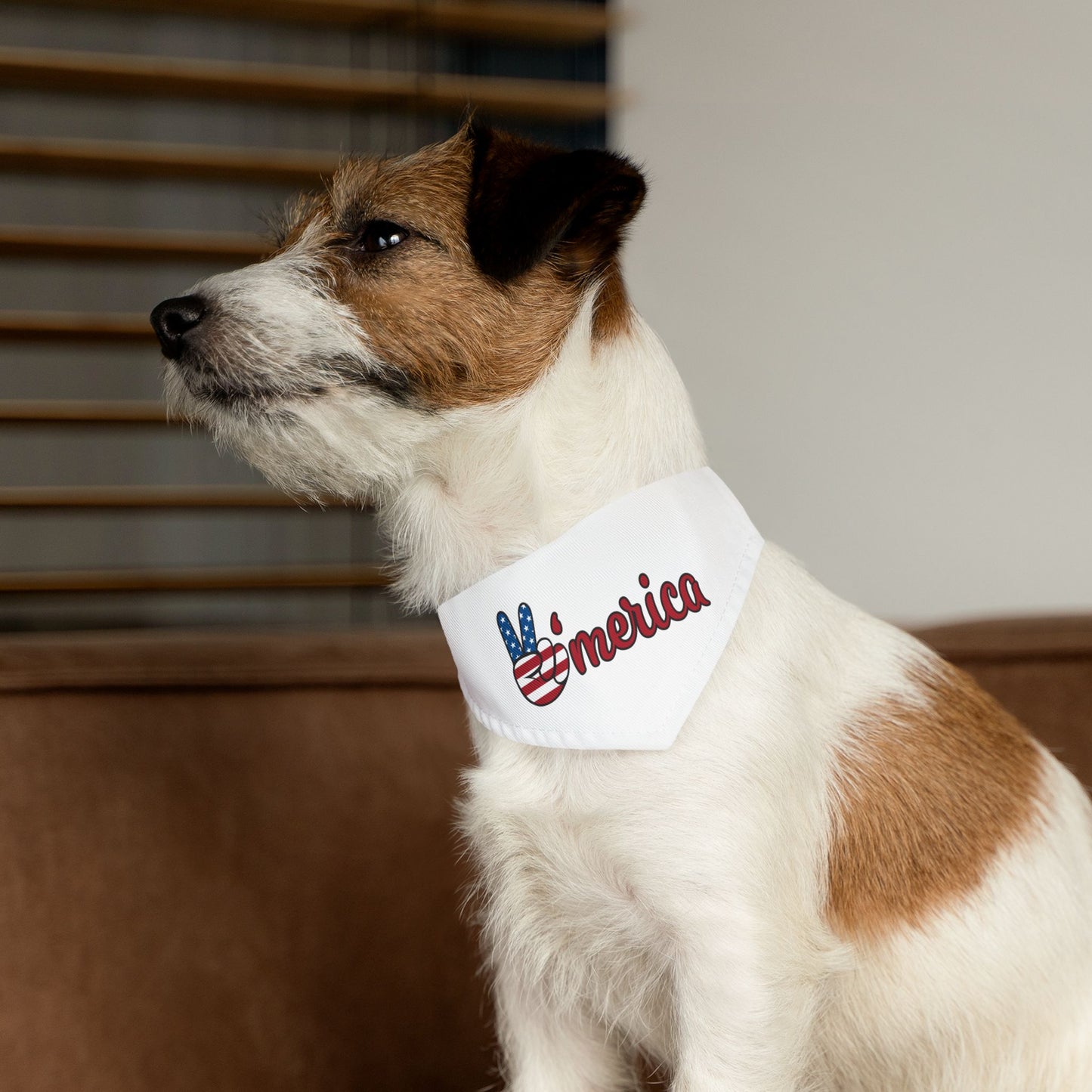 Patriotic Dog Bandana, Dog Accessory, Pet Gift, Holiday Pet Apparel, USA Dog Scarf, Fourth of July Bandana