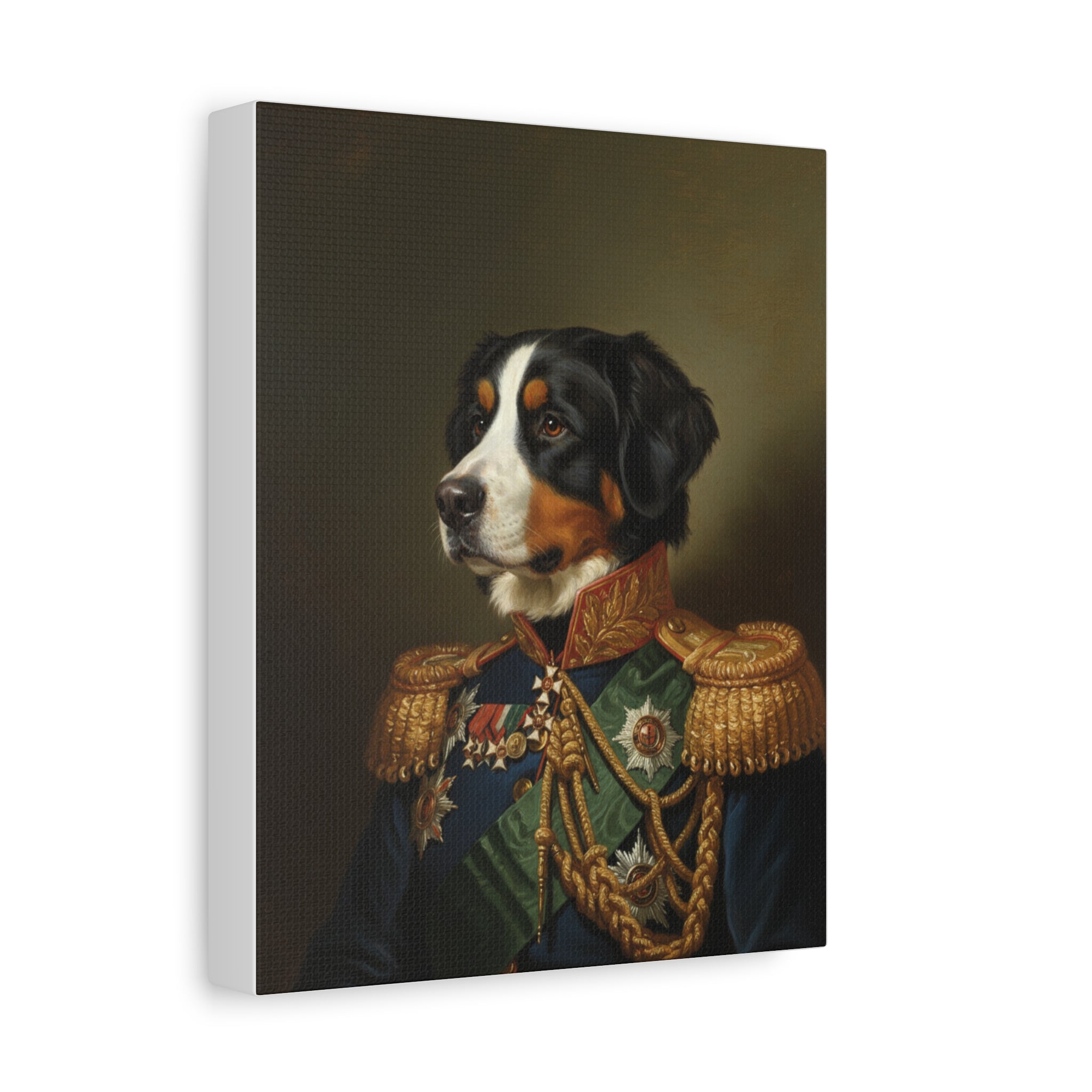 Custom Regal Dog Portrait Canvas Print, Dog Lover Gift, Wall Art, Home Decor, Vintage Animal Art, Pet Parent Decor