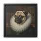 Custom Whimsical Pug Portrait Canvas, Cute Dog Art Print, Pet Lover Gift, Home Decor, Fun Wall Art, Quirky Dog Painting