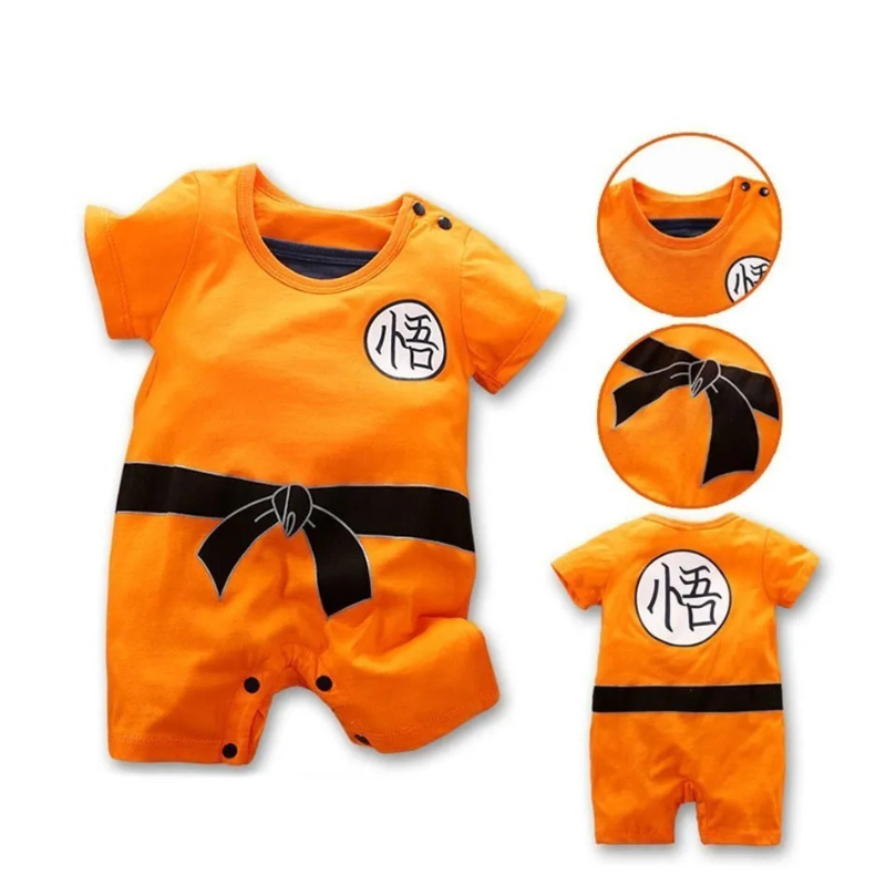 0-18 Months Anime Baby Rompers Newborn Cosplay Costume Infant Akatsuki Nezuko Tanjirou Cotton Clothes Boys Girls Kids Outfit