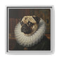 Custom Whimsical Pug Portrait Canvas, Cute Dog Art Print, Pet Lover Gift, Home Decor, Fun Wall Art, Quirky Dog Painting